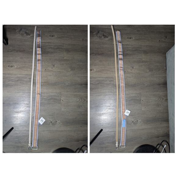 Lot of 2 J.McLaughlin(NWT) Talbolts Belt Womens M Ribbon Snake Embossed Leather - Picture 7 of 8